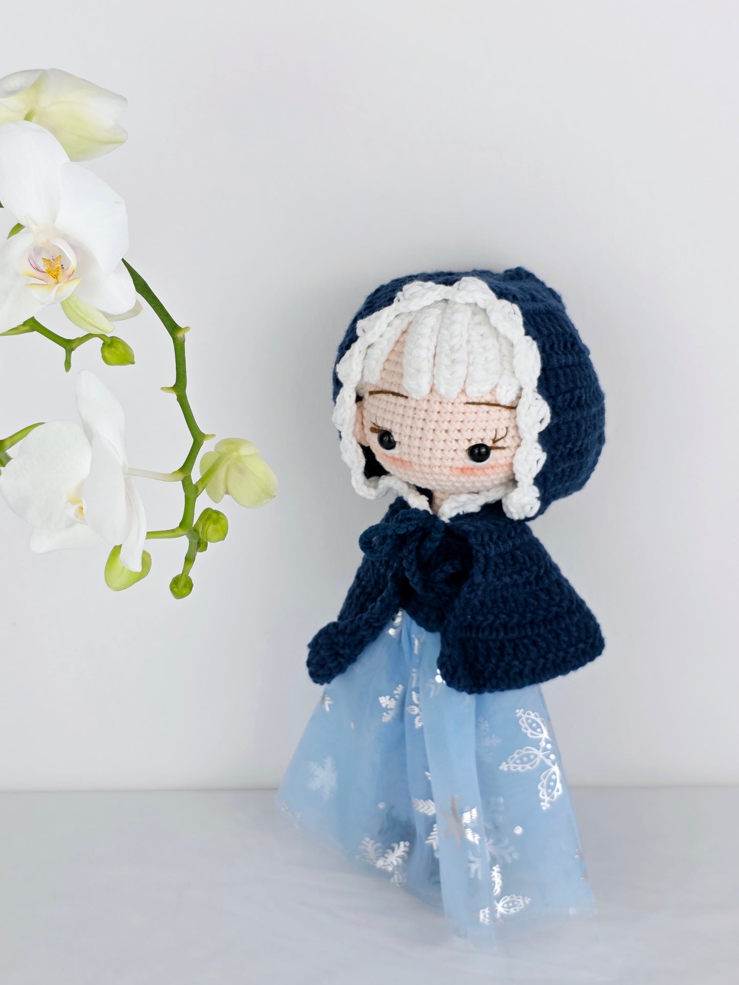 Crochet Doll - Frost Cloak Maiden | Handmade by Lena Handicrafts