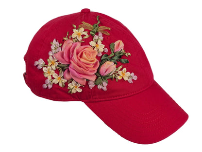 Baseball Hat - Ribbon Embroidery  🌟🌟🌟 Most Popular