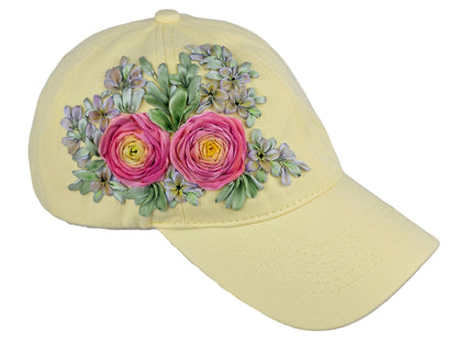 Baseball Hat - Ribbon Embroidery  🌟🌟🌟 Most Popular