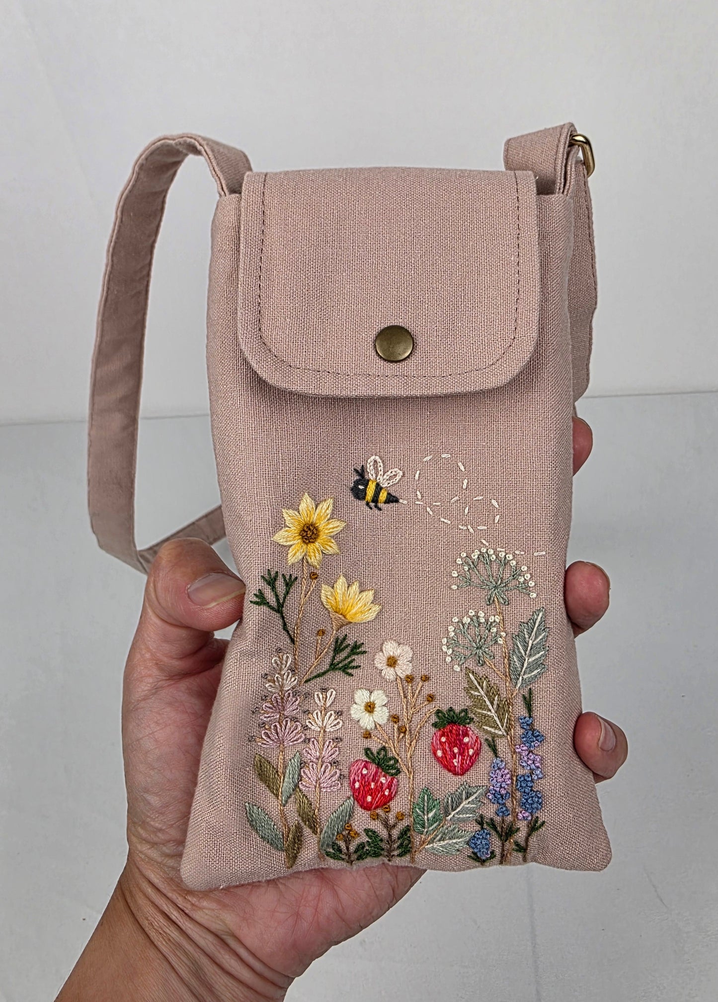 Phone Travel Wallet - Rose Ash