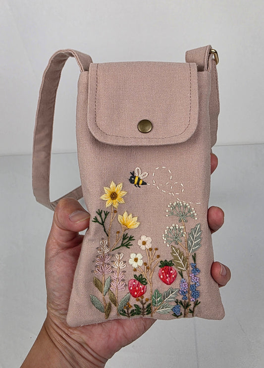 Phone Travel Wallet - Rose Ash