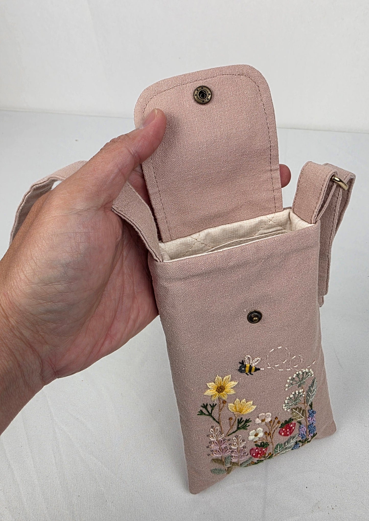 Phone Travel Wallet - Rose Ash