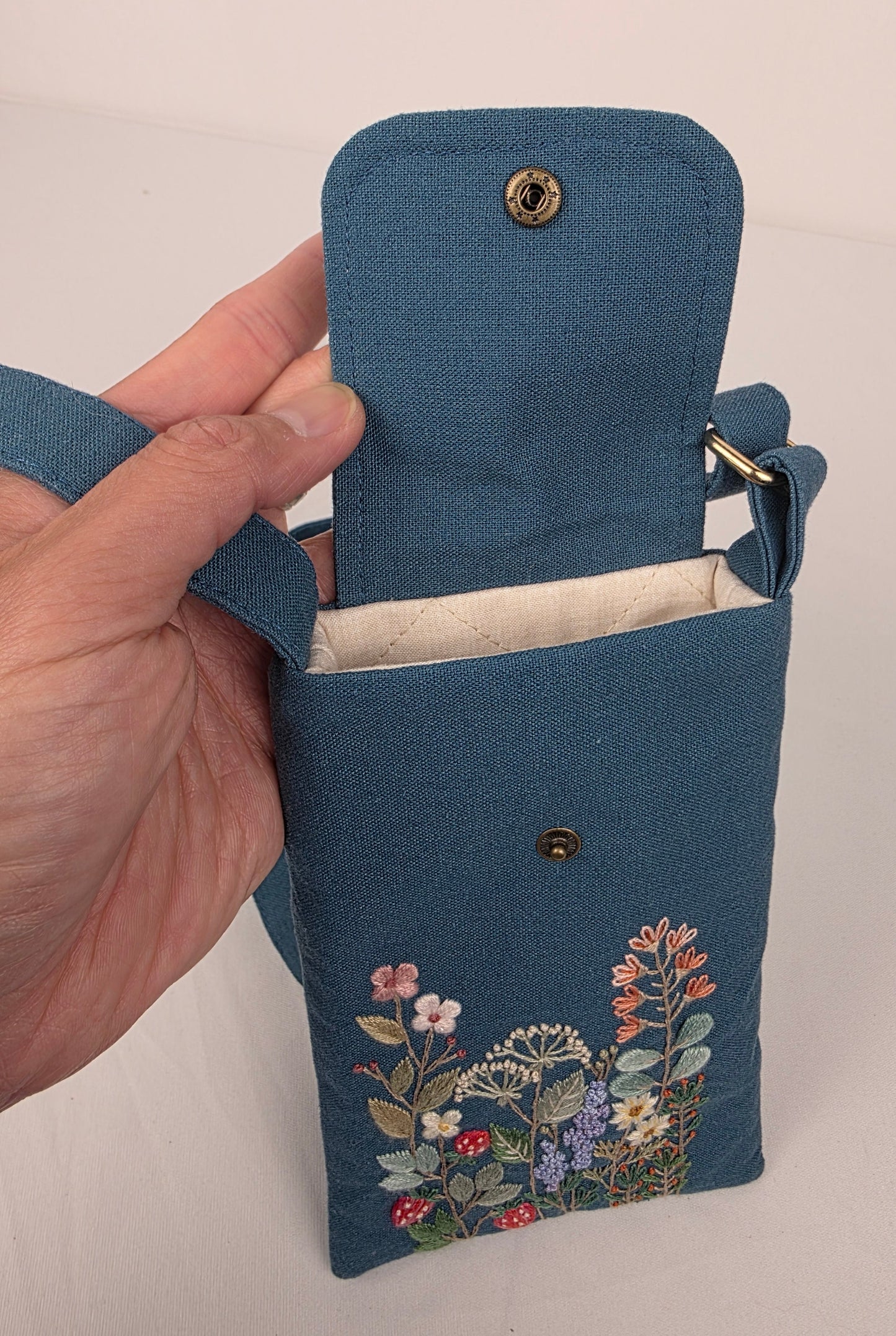 Phone Travel Wallet - Teal Blue