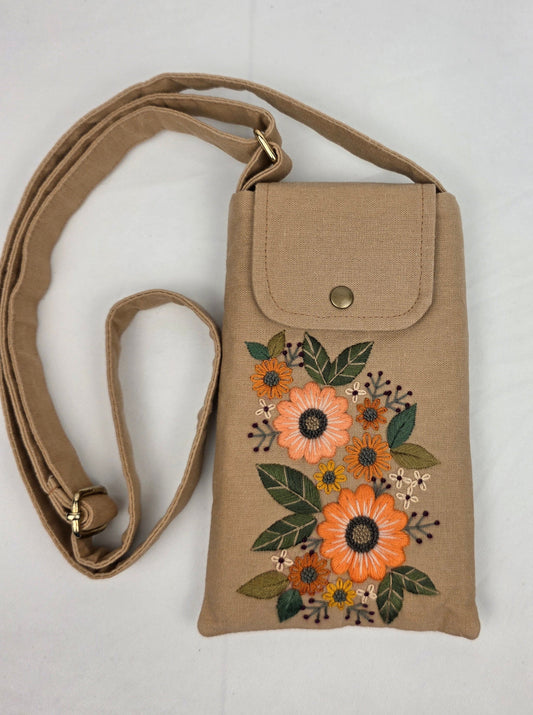 Phone Travel Wallet - Tan