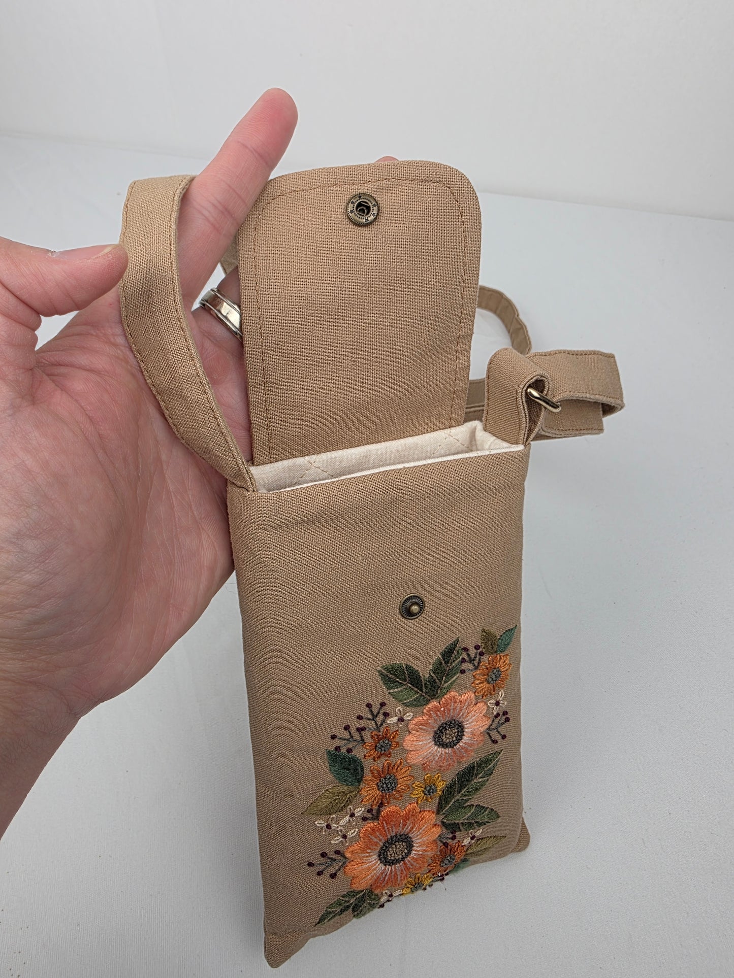 Phone Travel Wallet - Tan