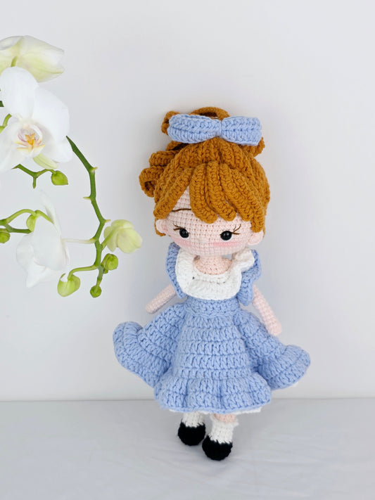 Crochet Doll - Periwinkle Alice Doll | Handmade by Lena Handicrafts