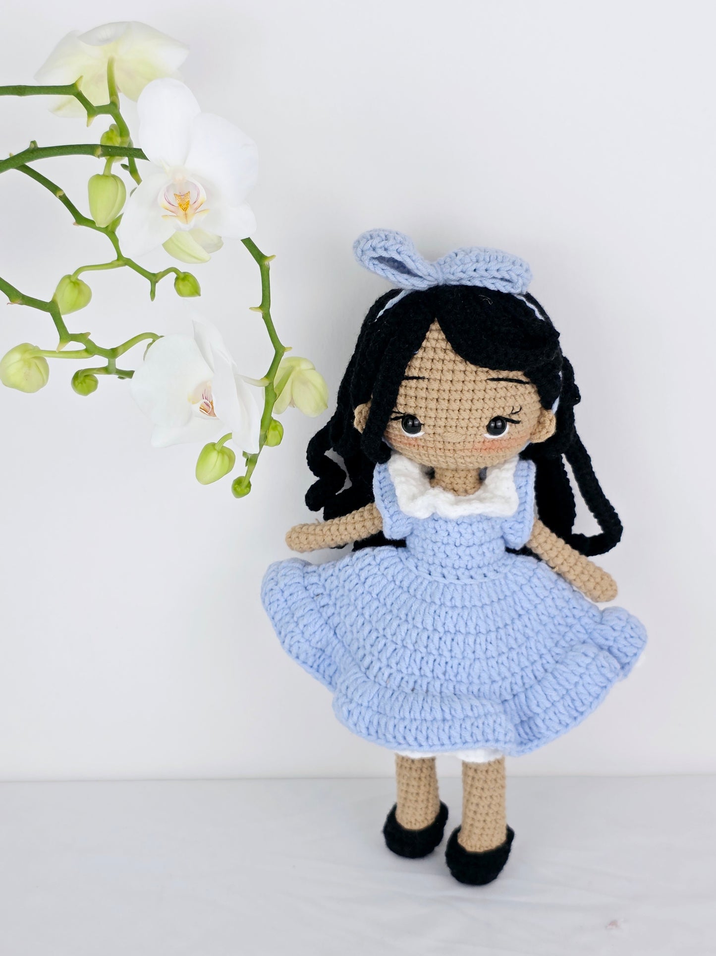 Crochet Doll - Alice Periwinkle Amigurumi | Handmade by Lena Handicrafts