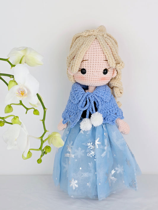 Crochet Doll - Frosted Snowflake Princess | Handmade by Lena Handicrafts