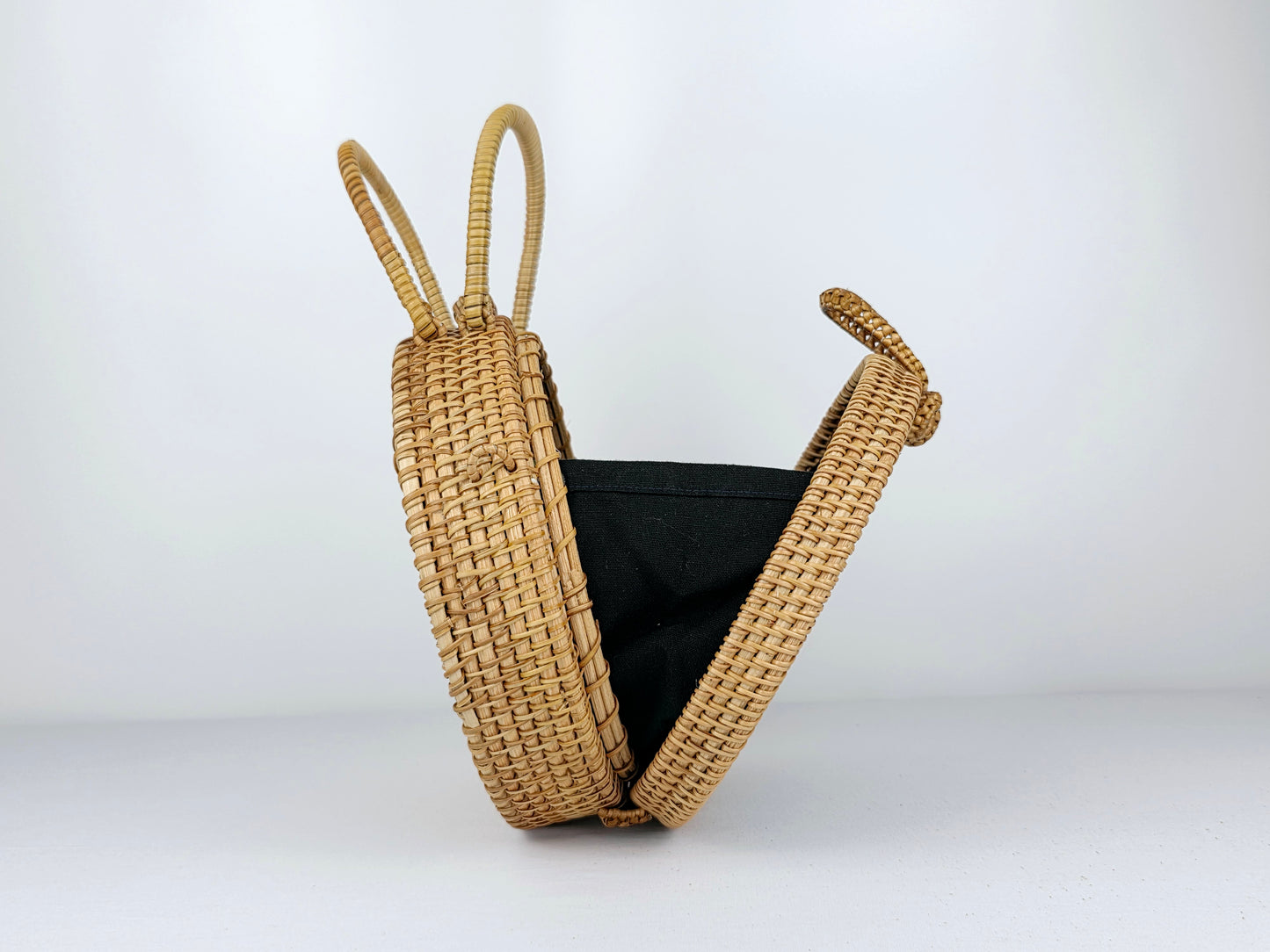 Rattan Purse w/ embroidery #3