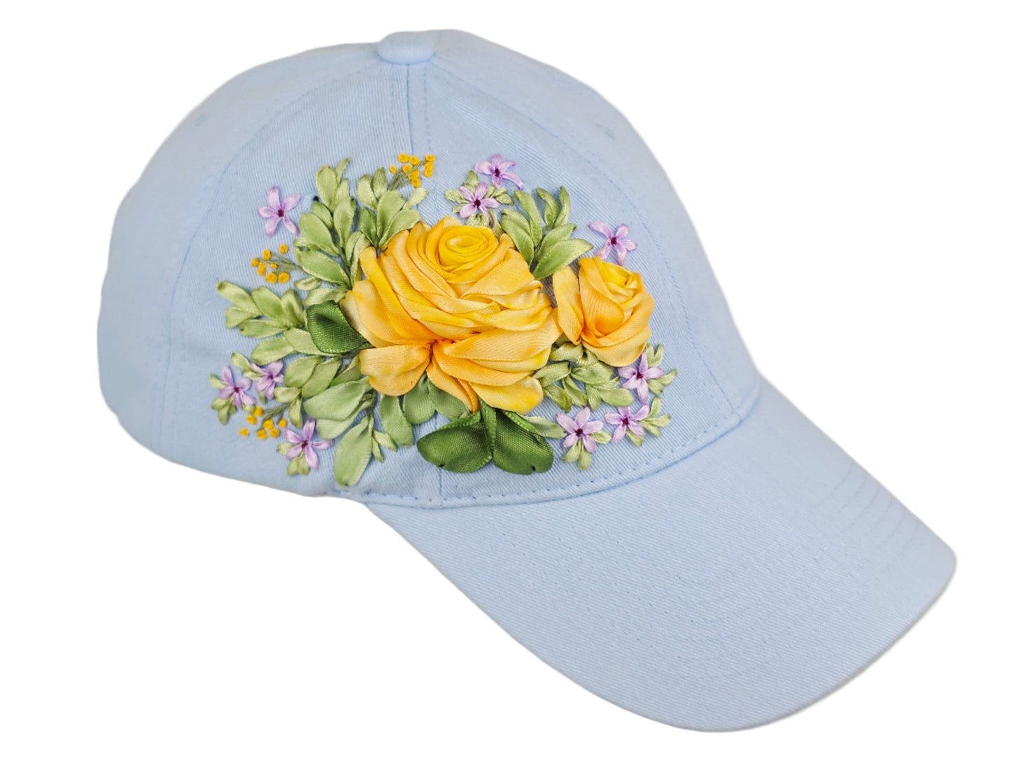 Baseball Hat - Ribbon Embroidery  🌟🌟🌟 Most Popular