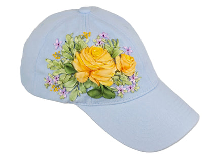 Baseball Hat - Ribbon Embroidery  🌟🌟🌟 Most Popular