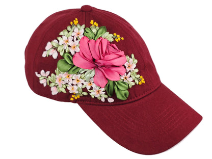 Baseball Hat - Ribbon Embroidery  🌟🌟🌟 Most Popular