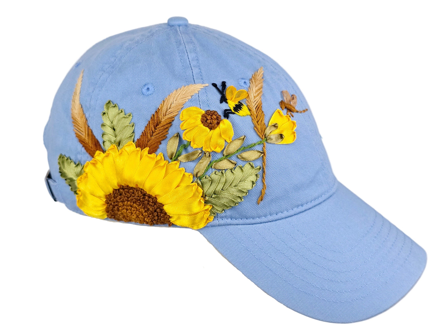 Baseball Hat - Ribbon Embroidery  🌟🌟🌟 Most Popular