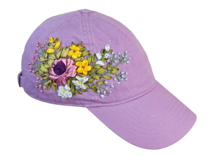 Baseball Hat - Ribbon Embroidery  🌟🌟🌟 Most Popular