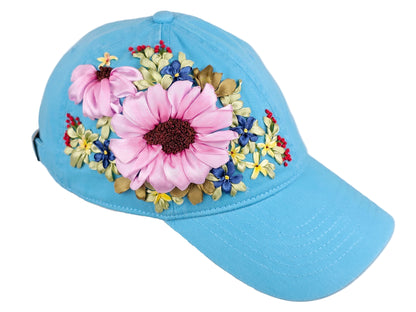 Baseball Hat - Ribbon Embroidery  🌟🌟🌟 Most Popular