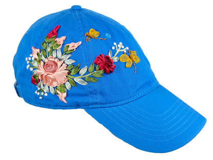 Baseball Hat - Ribbon Embroidery  🌟🌟🌟 Most Popular