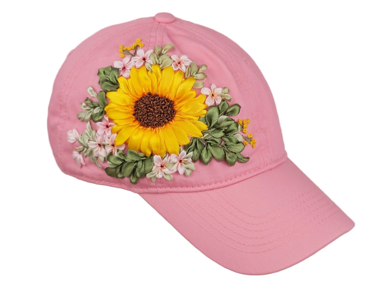 Baseball Hat - Ribbon Embroidery  🌟🌟🌟 Most Popular